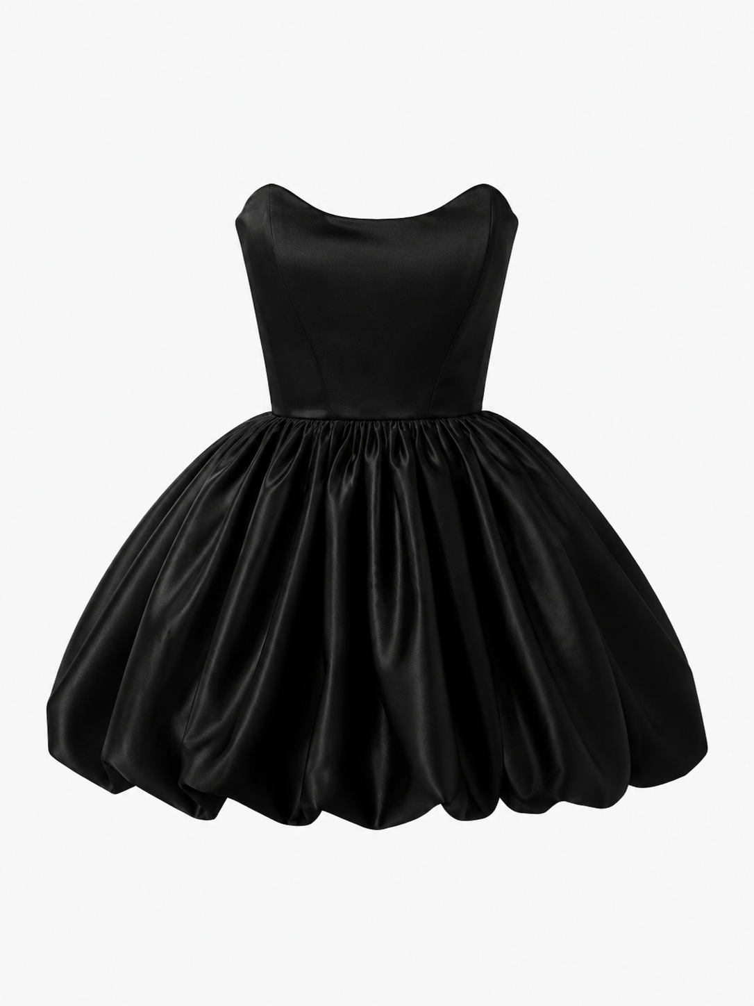 ROYAL SATIN DRESS - NOIR EDITION