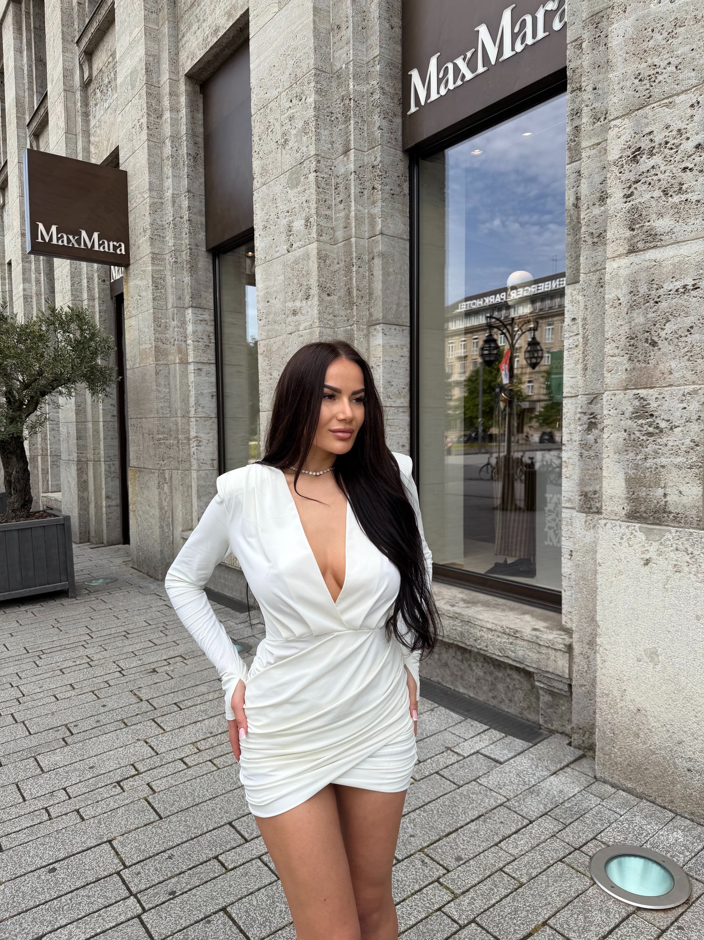 Amelia Ivory Mini Dress